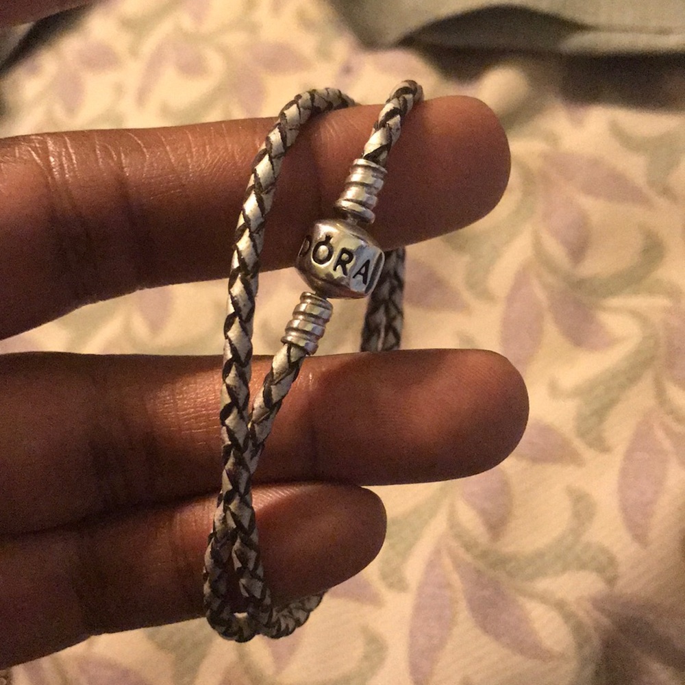 Pandora leather wrap around bracelet